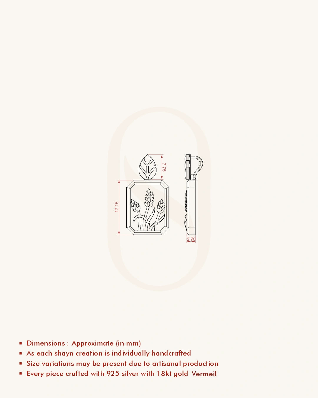 Harvest Emblem Pendant