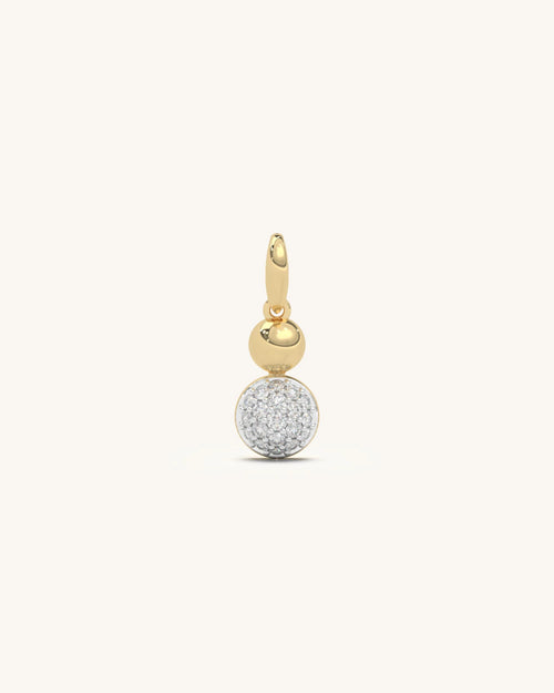 Diamond pendant designs geometric drop in 925 Sterling Silver 18KT Gold Vermeil