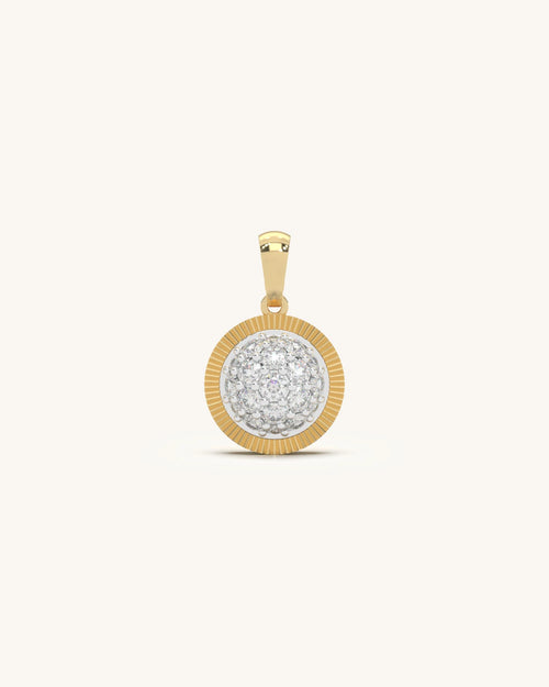 Diamond pendants for women in 925 Sterling Silver 18KT Gold Vermeil