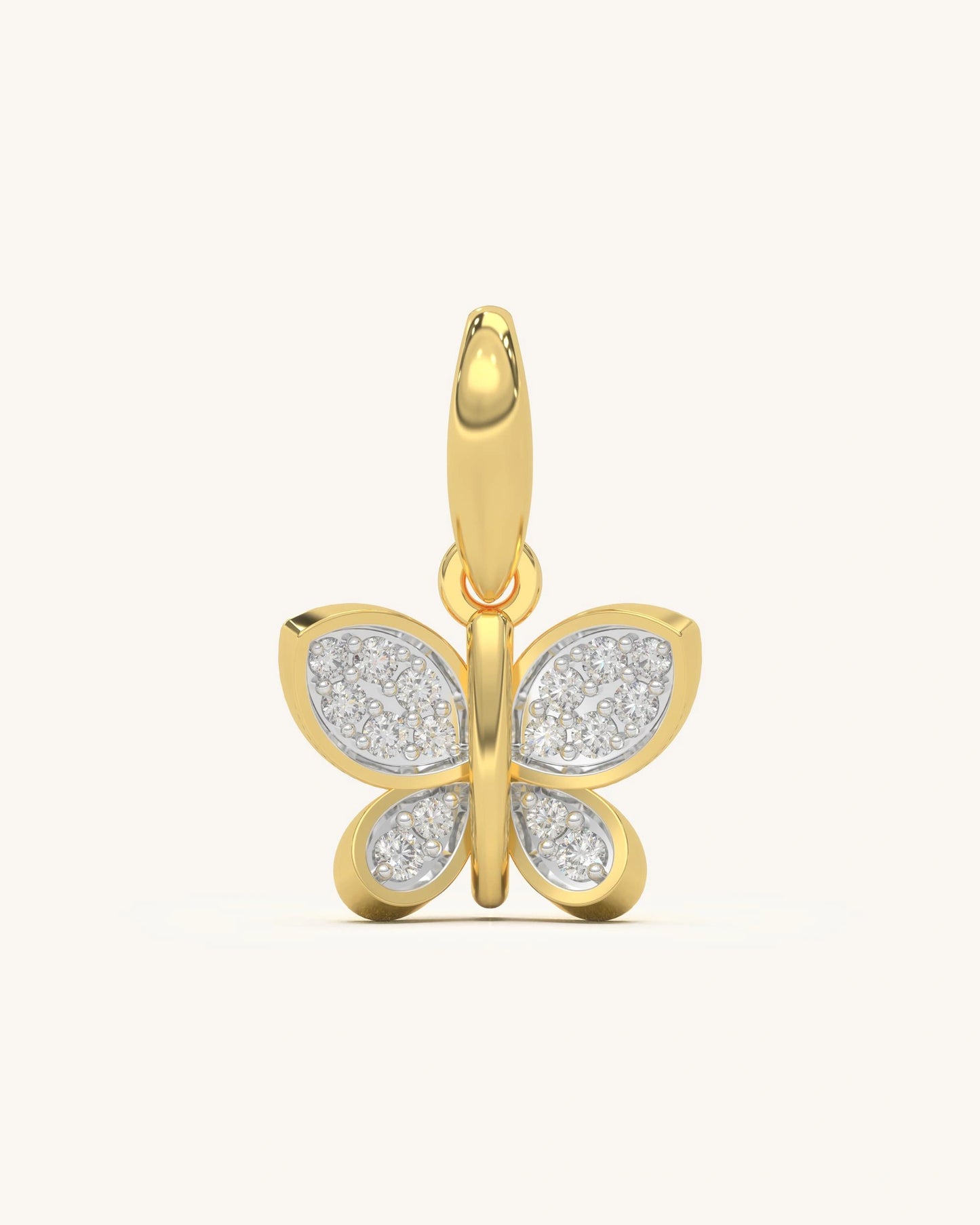 Full Diamond Butterfly Pendant