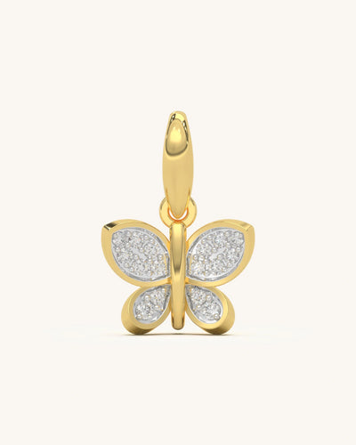 Full Diamond Butterfly Pendant