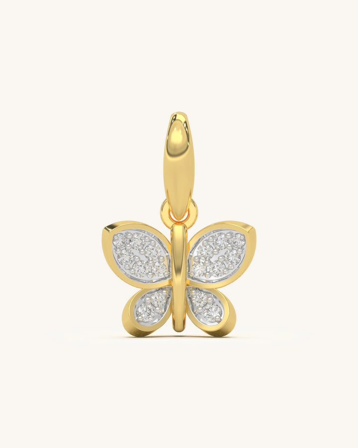 Full Diamond Butterfly Pendant