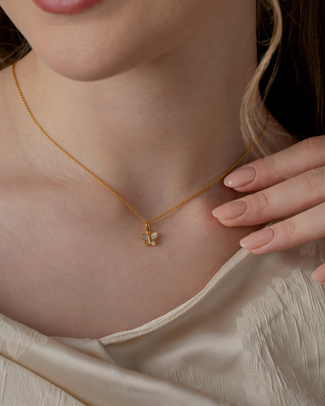 Full Diamond Butterfly Pendant