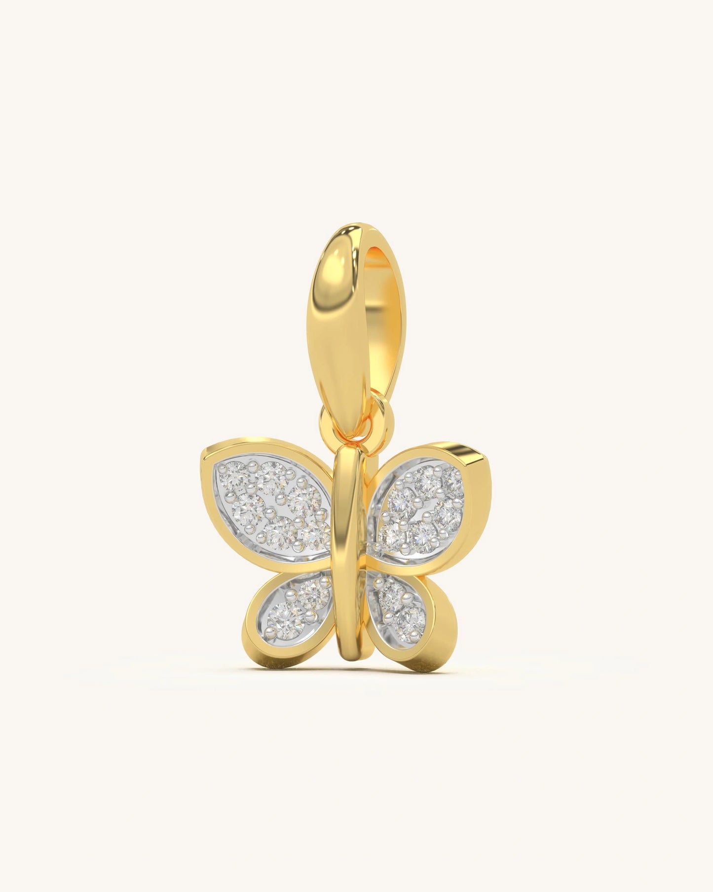 Full Diamond Butterfly Pendant