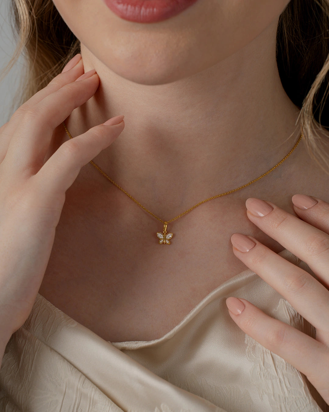 Full Diamond Butterfly Pendant