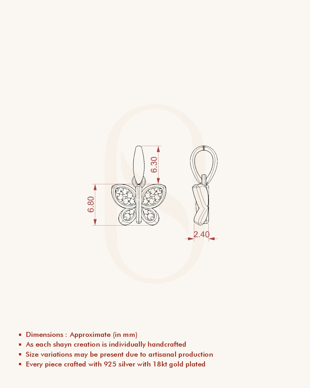 Full Diamond Butterfly Pendant