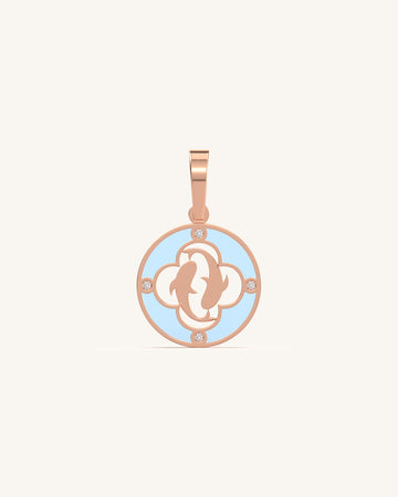 Desired Pisces Zodiac Ceramic Pendant