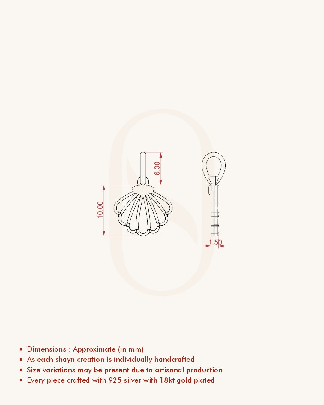 Shell Design Pendant