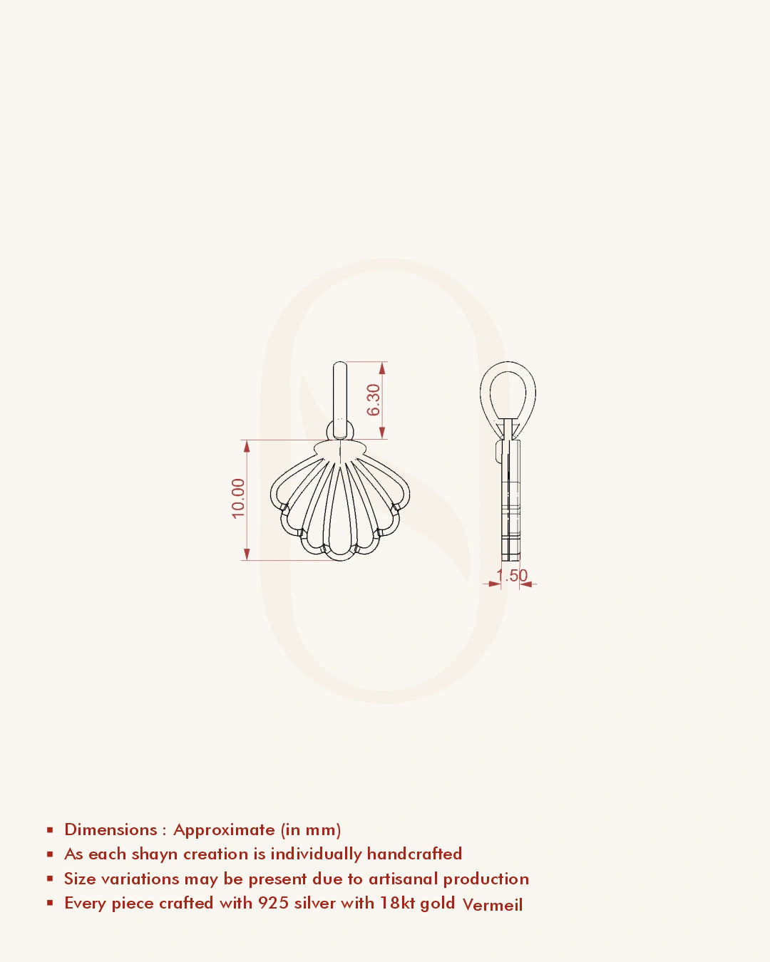 Shell Design Pendant