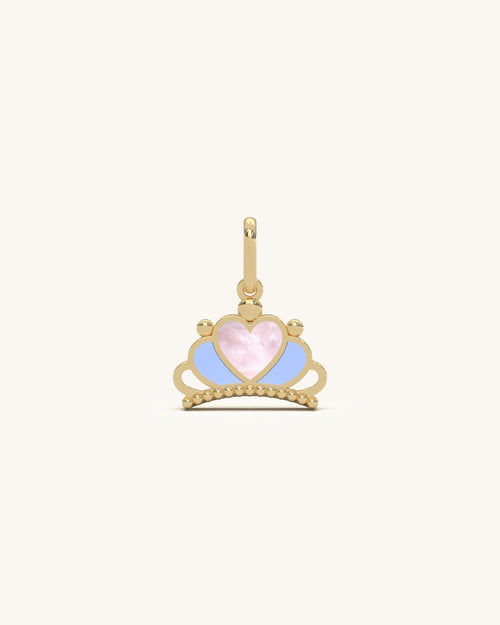 Pendants for women in 925 Sterling Silver 18KT Gold Vermeil with pastel enamel