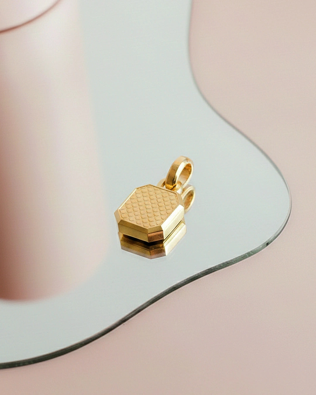 Textured Octagon Pendant
