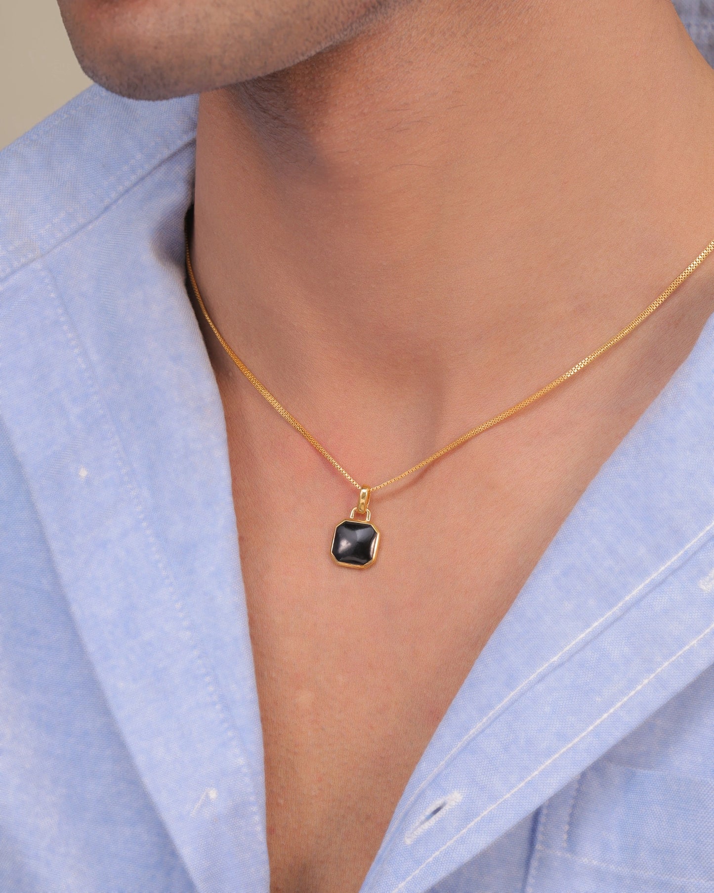 Octagon Onyx Pendant