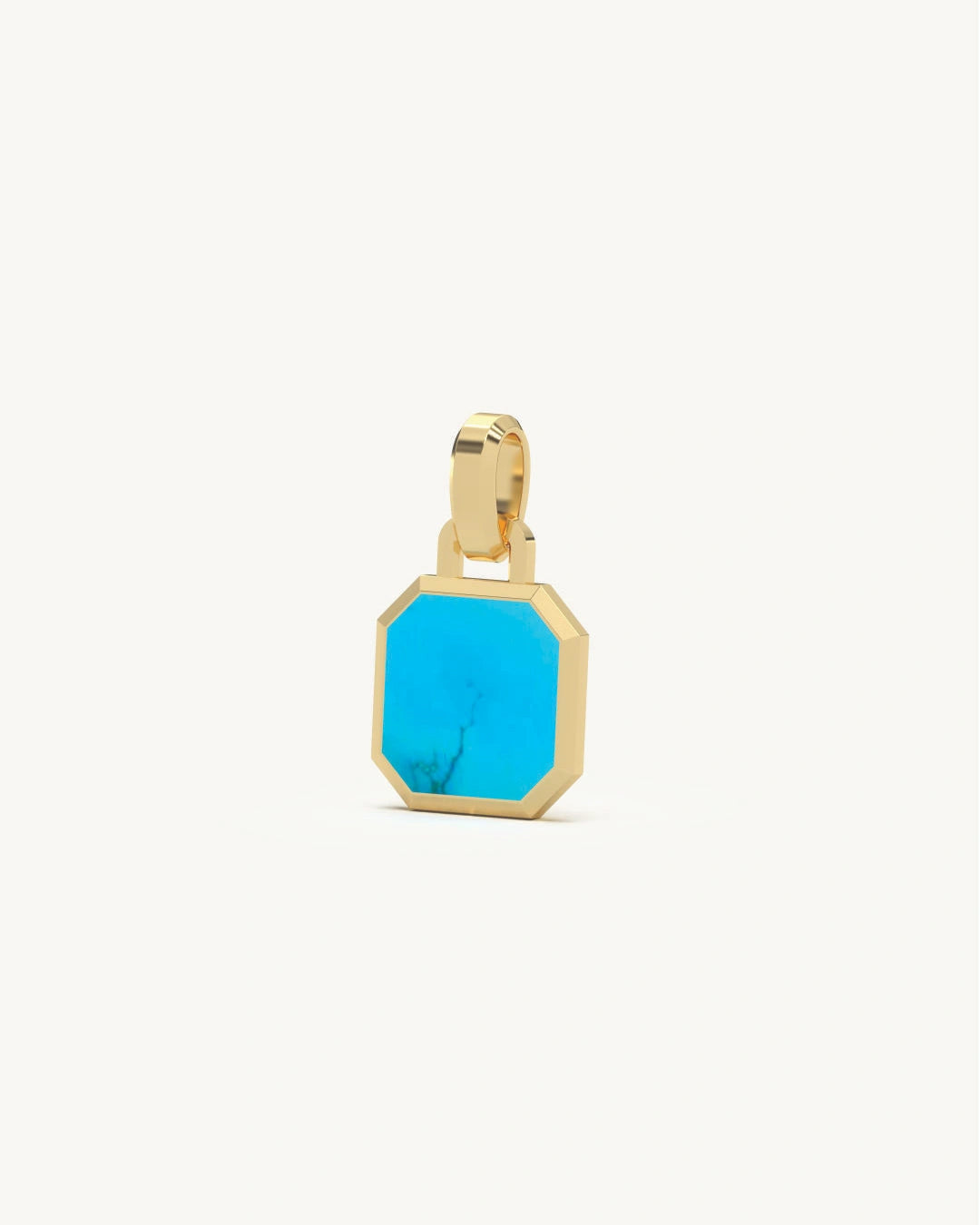 Octagon Turquoise Pendant