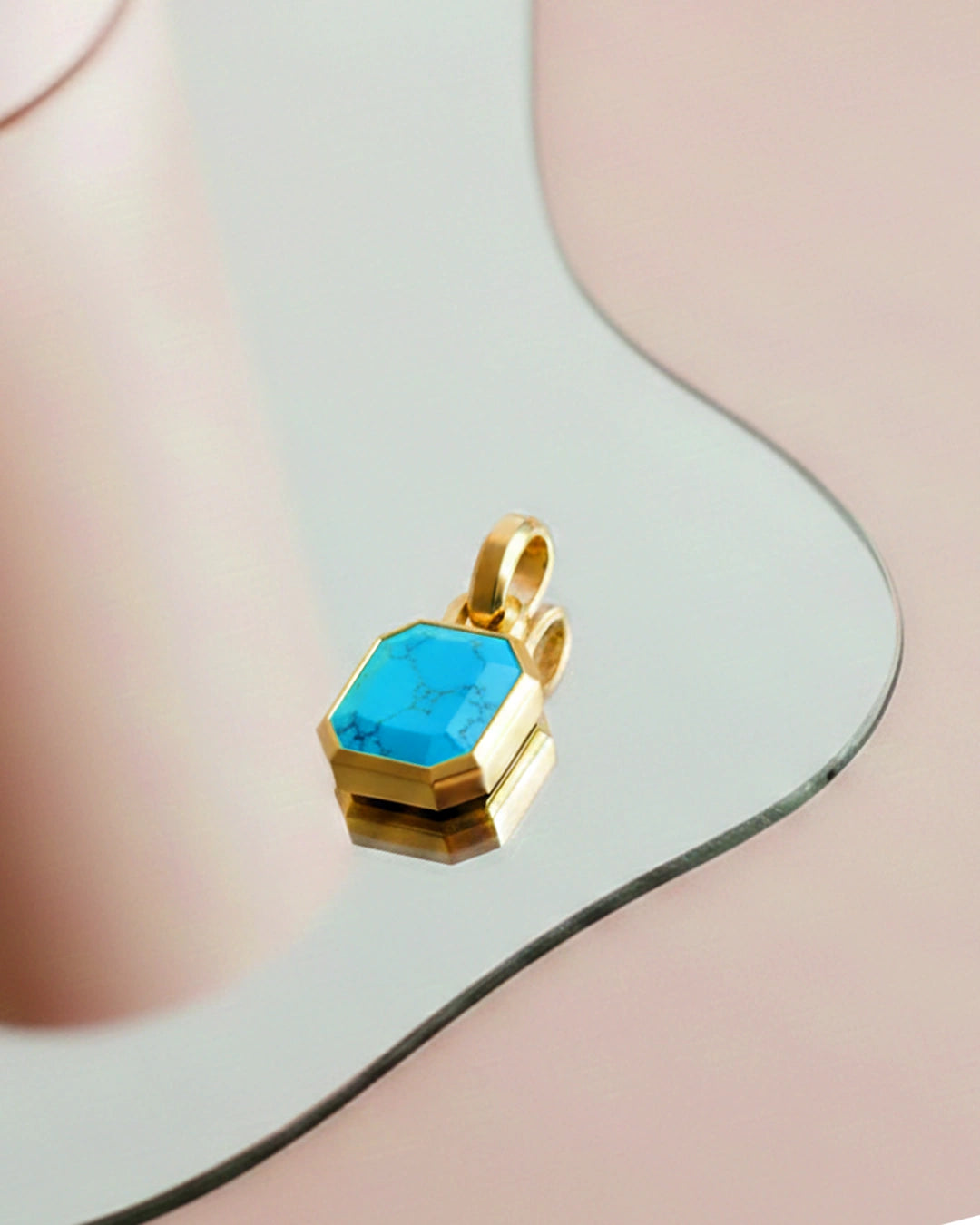 Octagon Turquoise Pendant