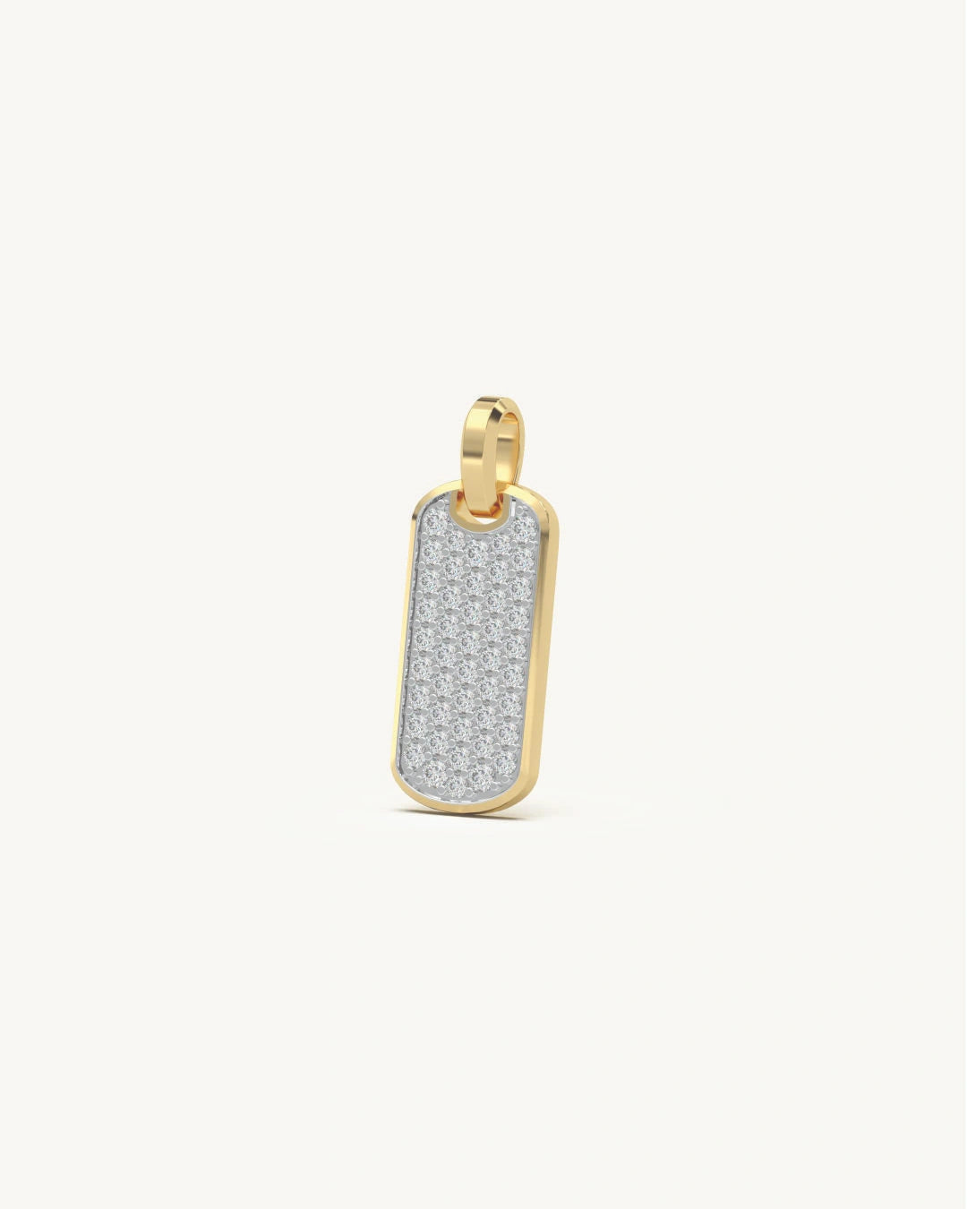 Iced Tag Pendant