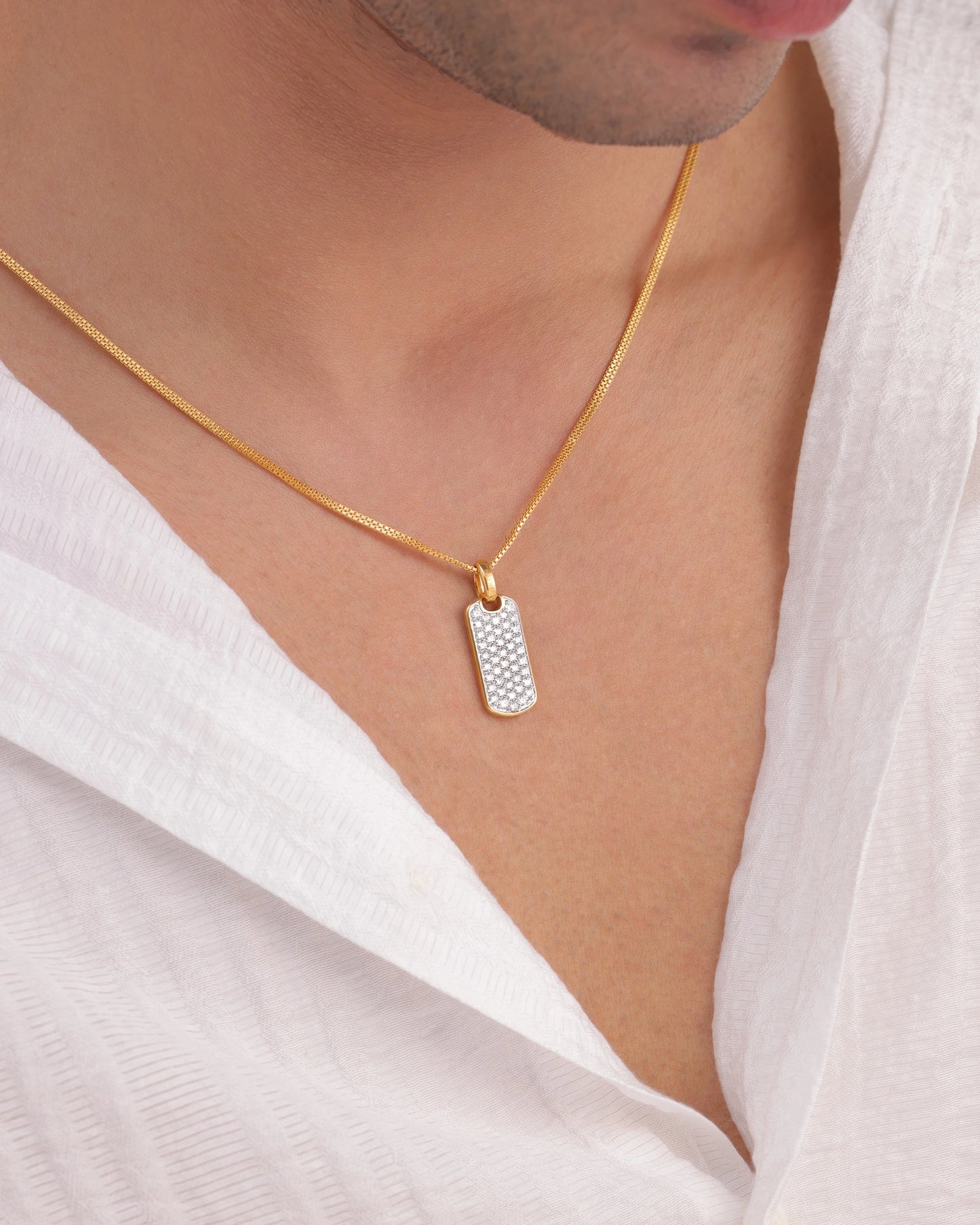 Iced Tag Pendant