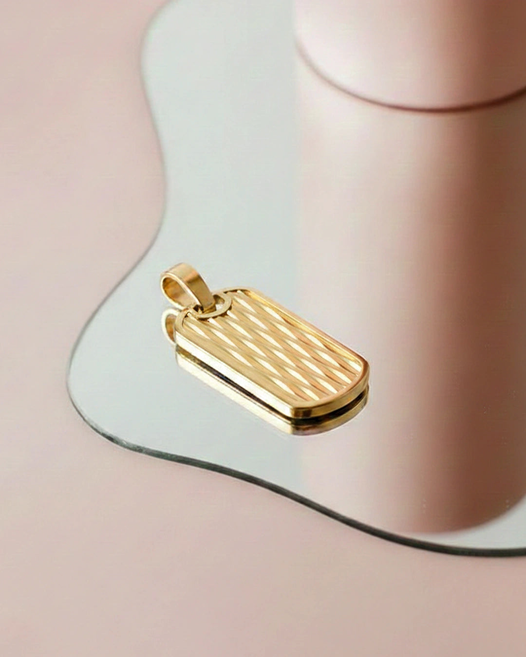 Textured Tag Pendant