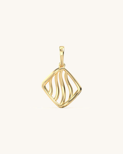 Gold pendant design for female in 925 Sterling Silver 18KT Gold Vermeil