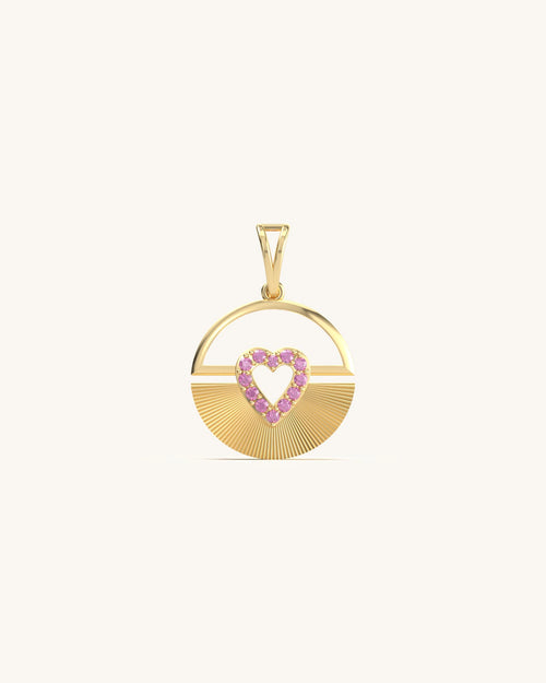 Heart shape pendant elegant romantic design
