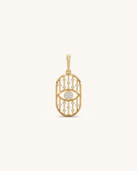 Evil Eye Grid Pendant