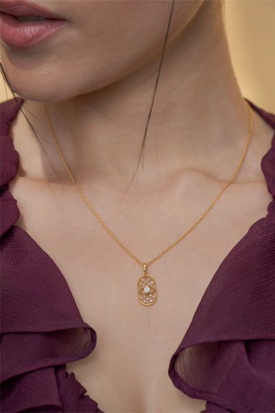 Evil Eye Grid Pendant