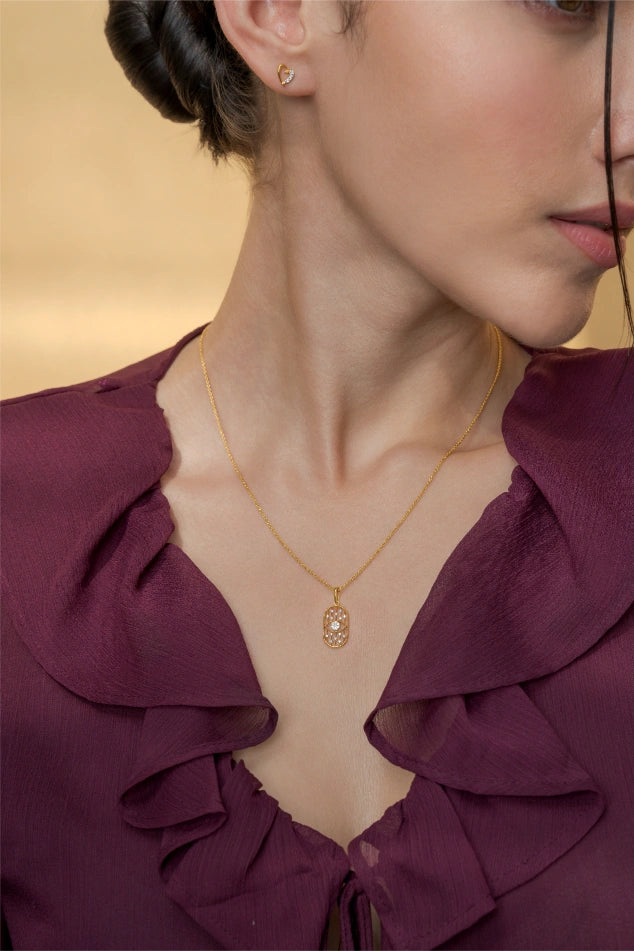 Evil Eye Grid Pendant