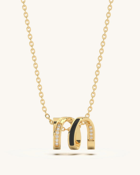 M Arch Necklace