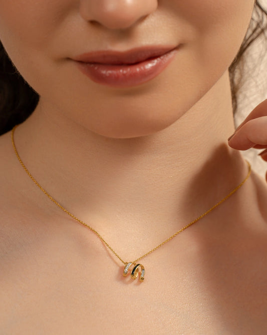 M Arch Necklace