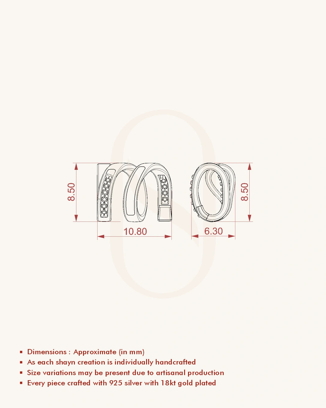 M Arch Necklace