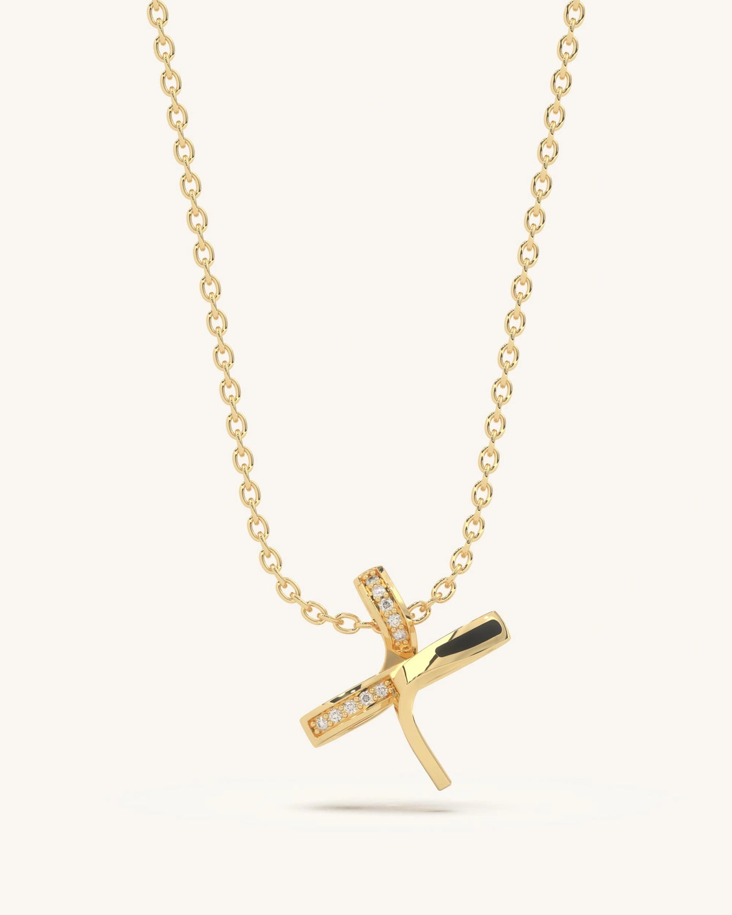 X Cross Necklace
