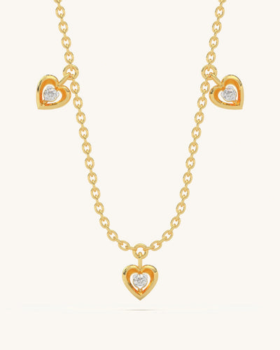 Mini Hearts Necklace