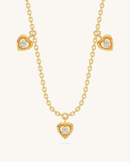 Mini Hearts Necklace