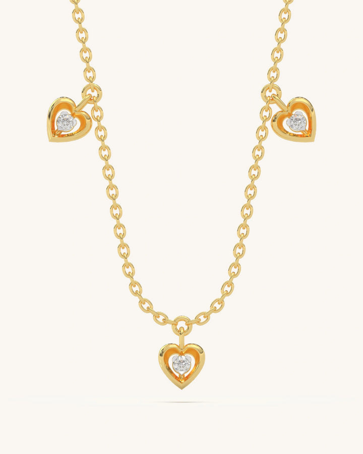 Mini Hearts Necklace