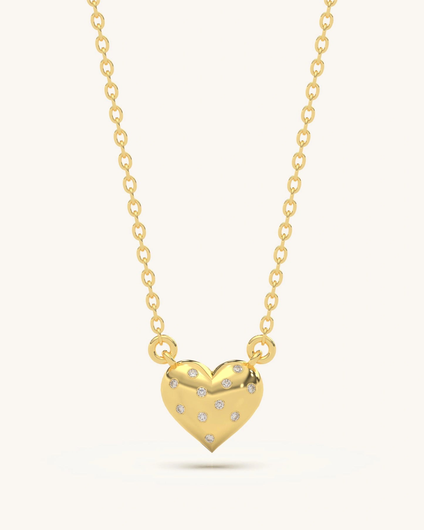 Dot Heart Necklace