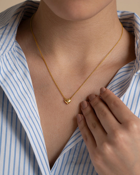 Dot Heart Necklace