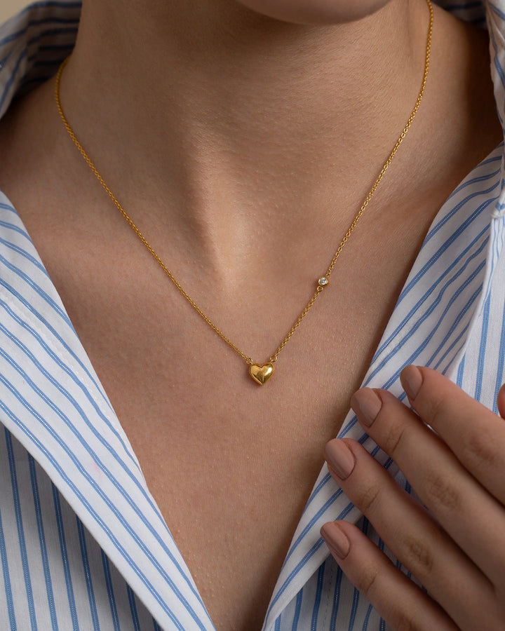 Side Diamond Necklace