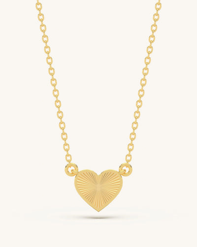 Textured Heart Necklace
