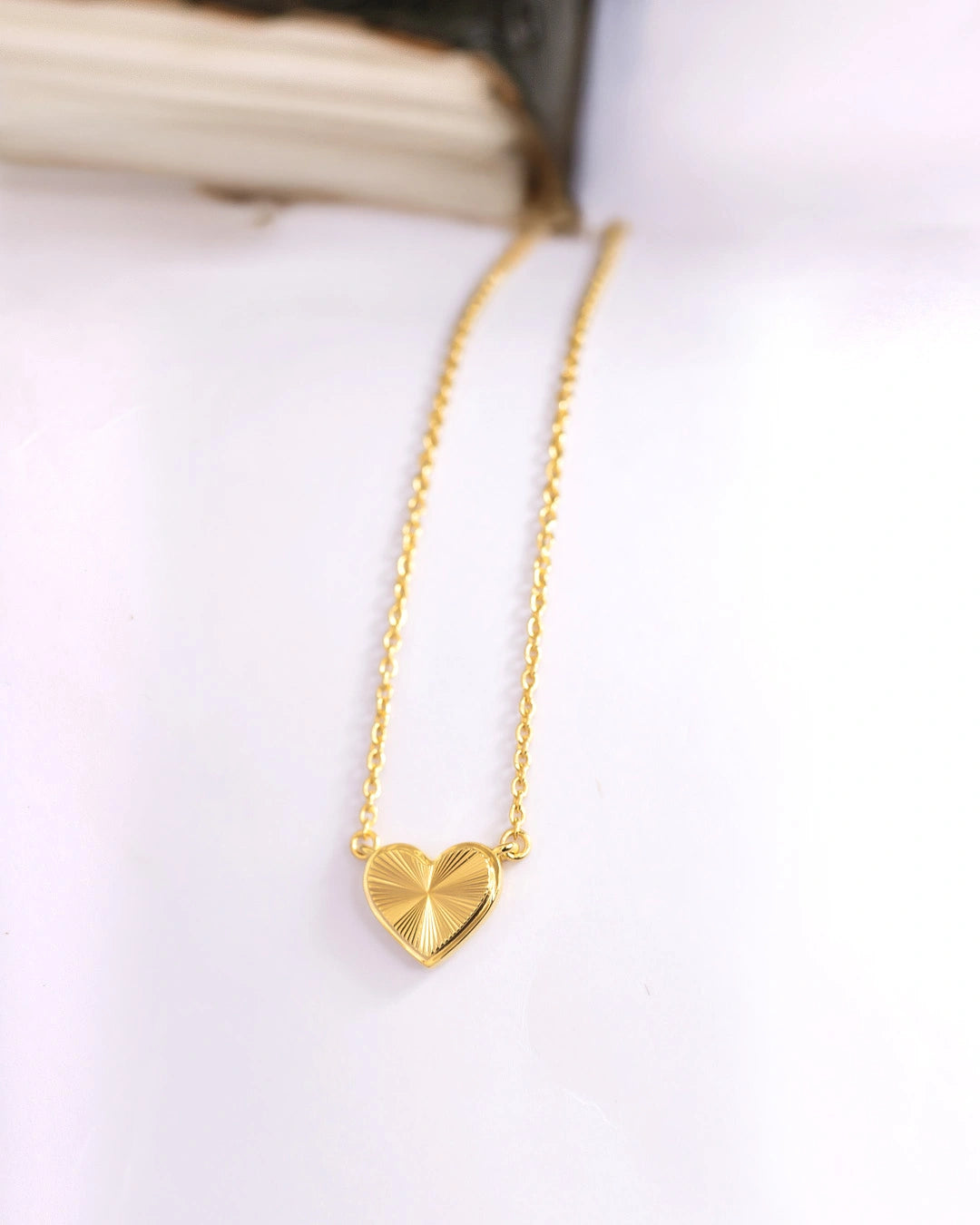 Textured Heart Necklace