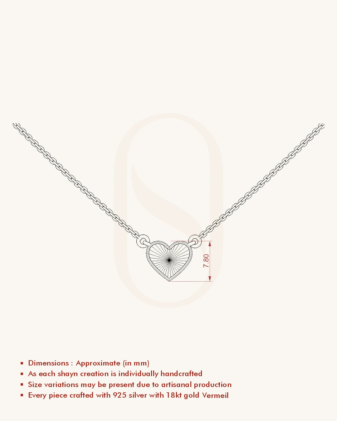 Textured Heart Necklace