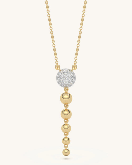 Diamond necklace womens 925 sterling silver 18KT gold vermeil moissanite cluster design