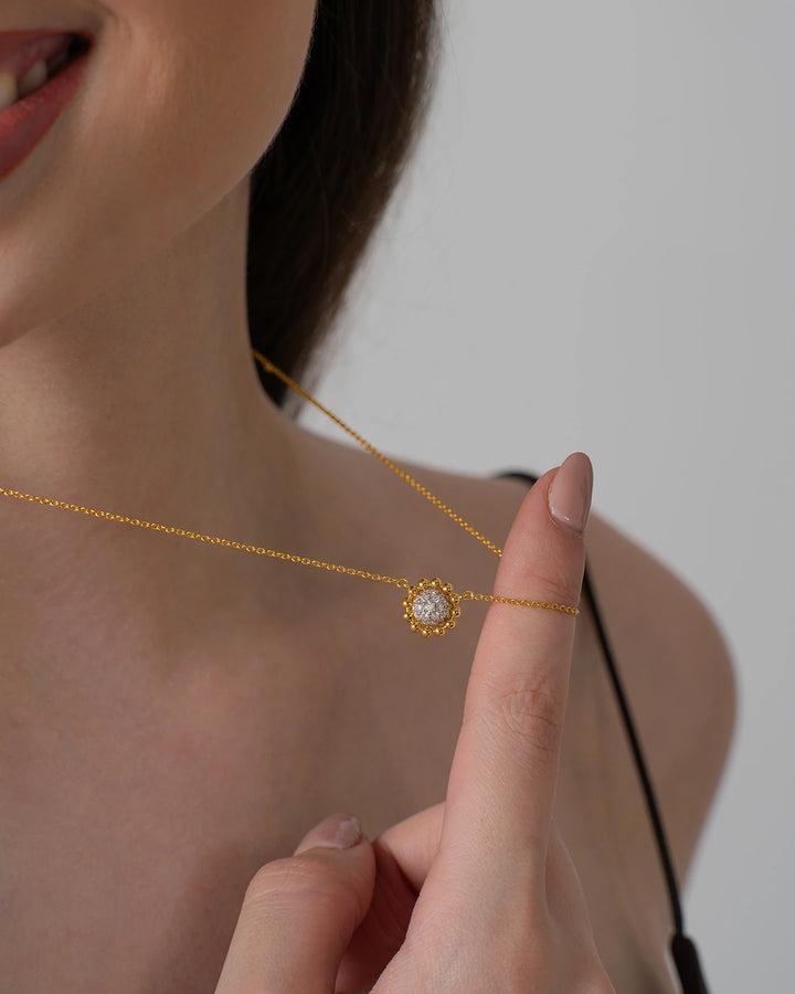 Beaded Circle Necklace