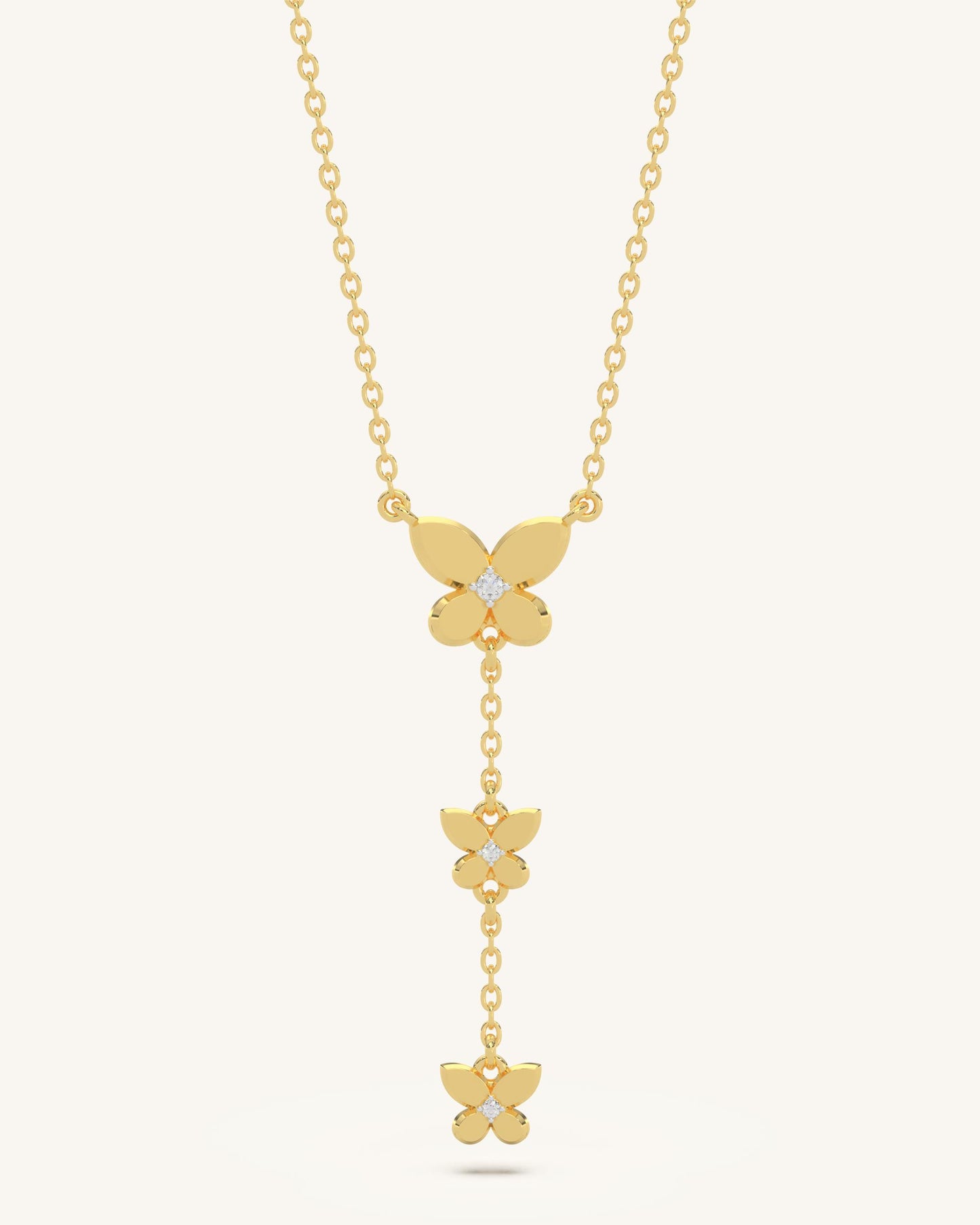 Butterfly Drop Necklace
