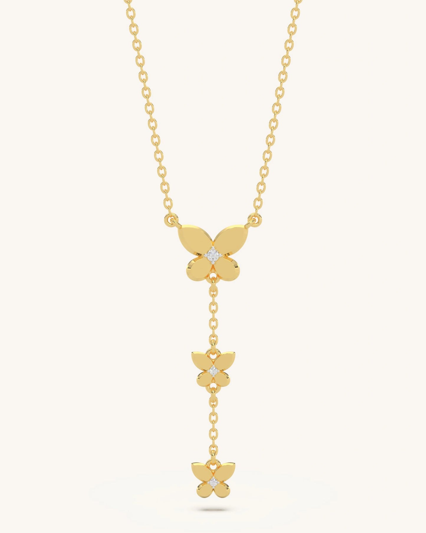 Butterfly Drop Necklace