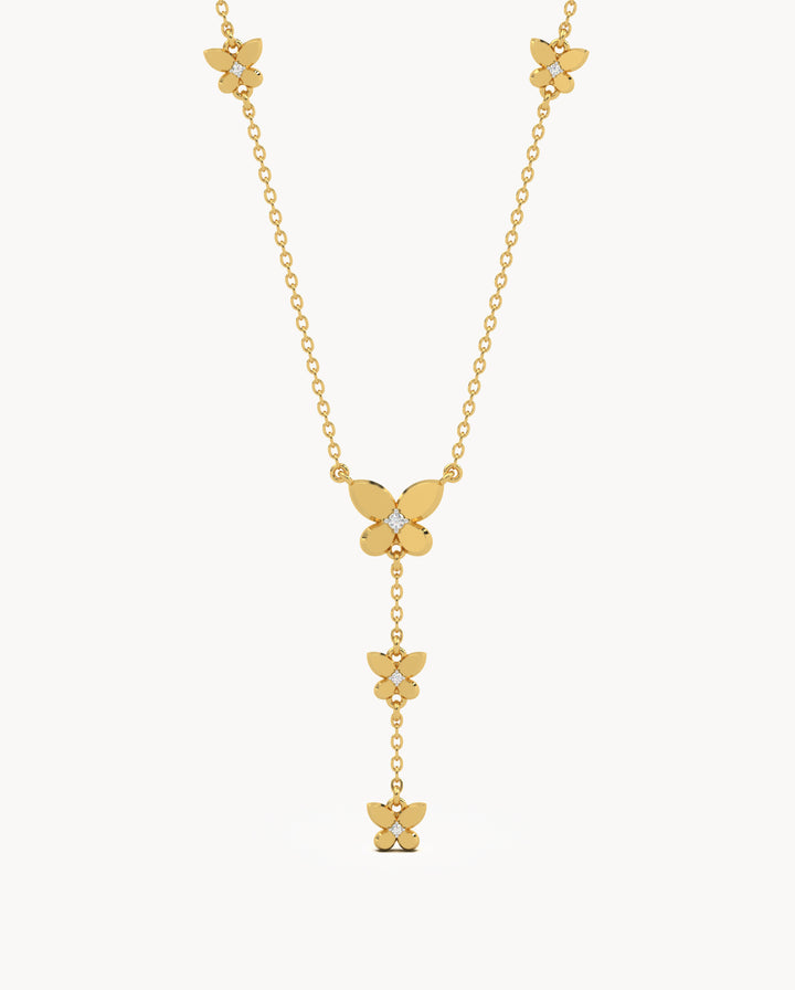 Butterfly Drop Necklace