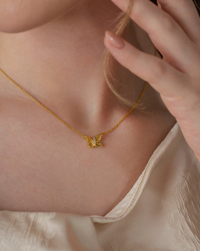 Sculpted Wing Necklace