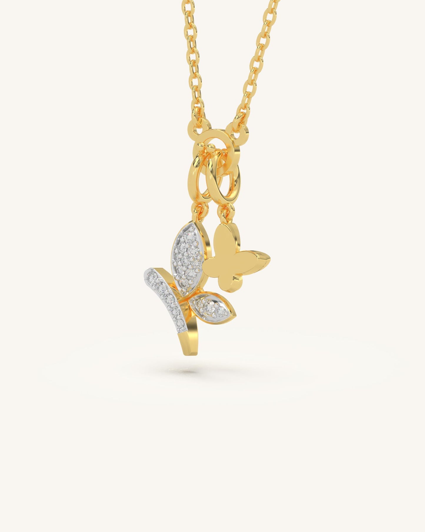 Branch Butterfly Necklace