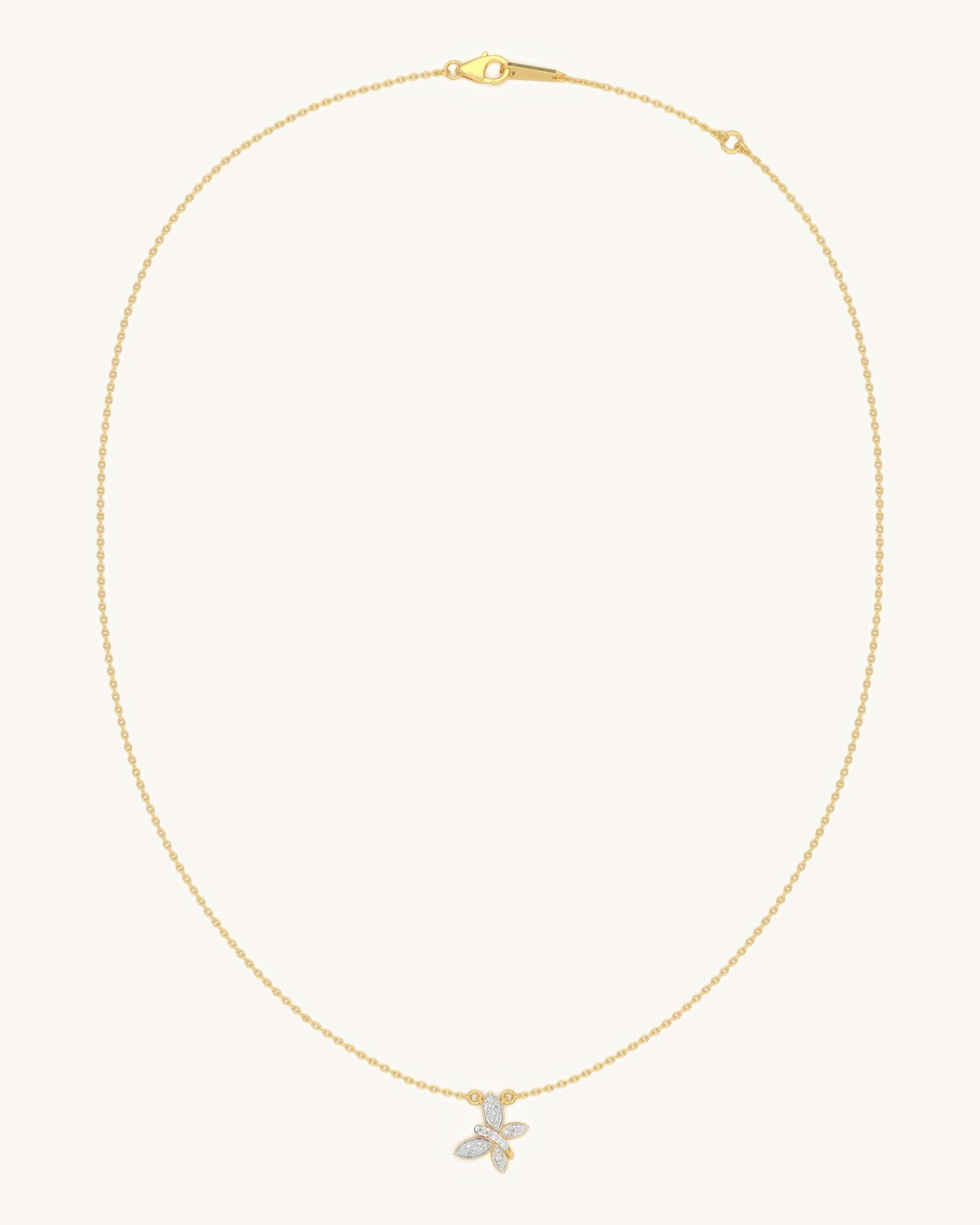 Diagonal Butterfly Necklace