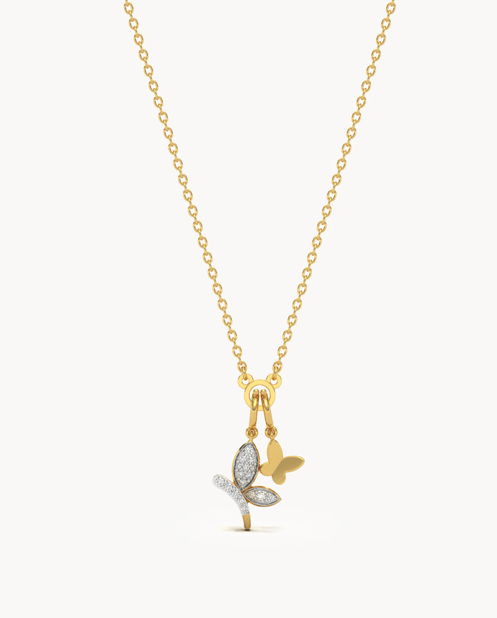 Branch Butterfly Necklace