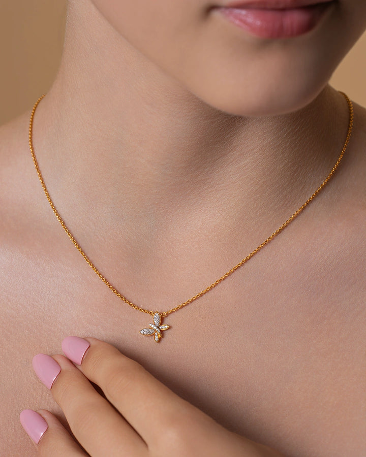 Diagonal Butterfly Necklace