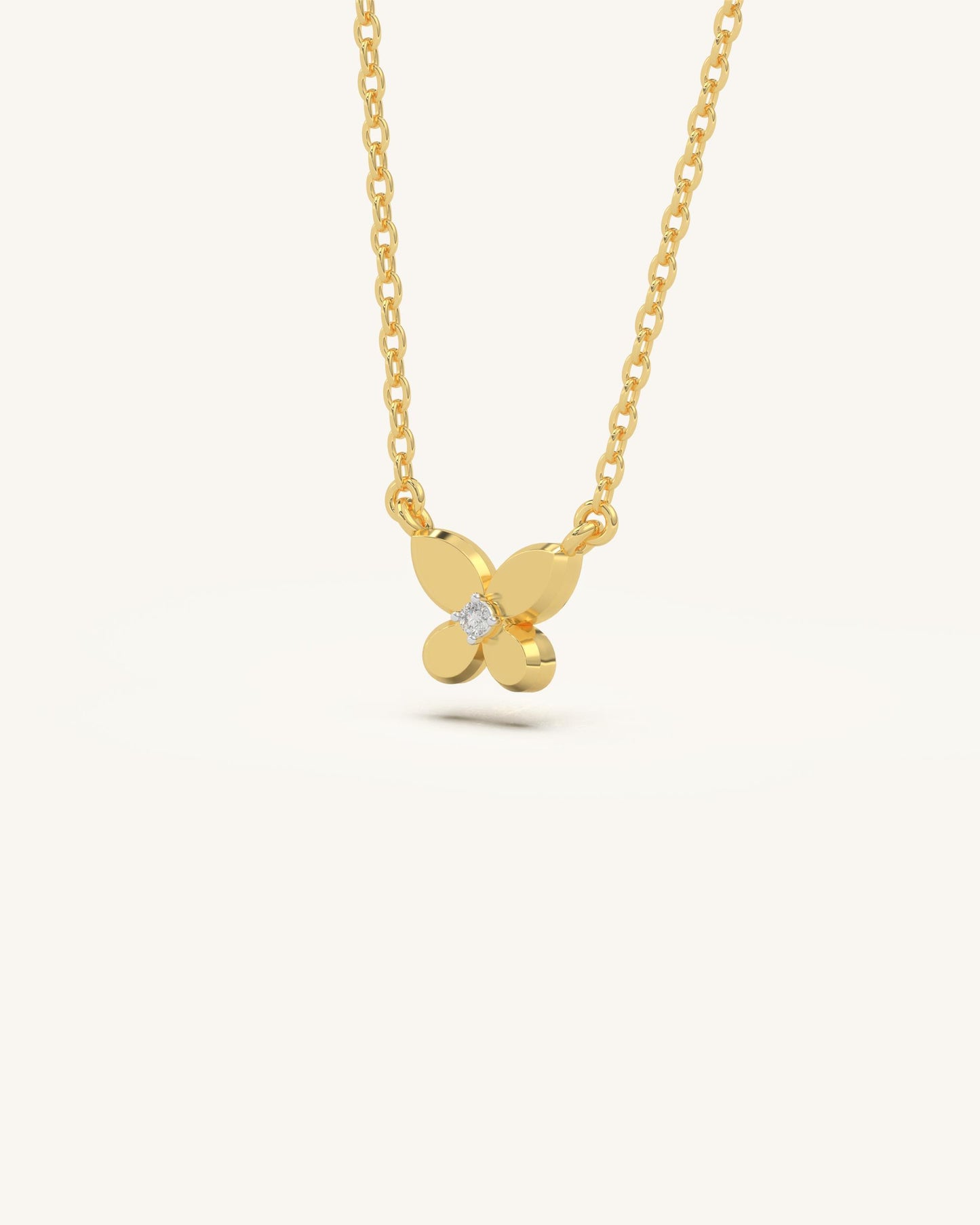 Petal Butterfly Necklace